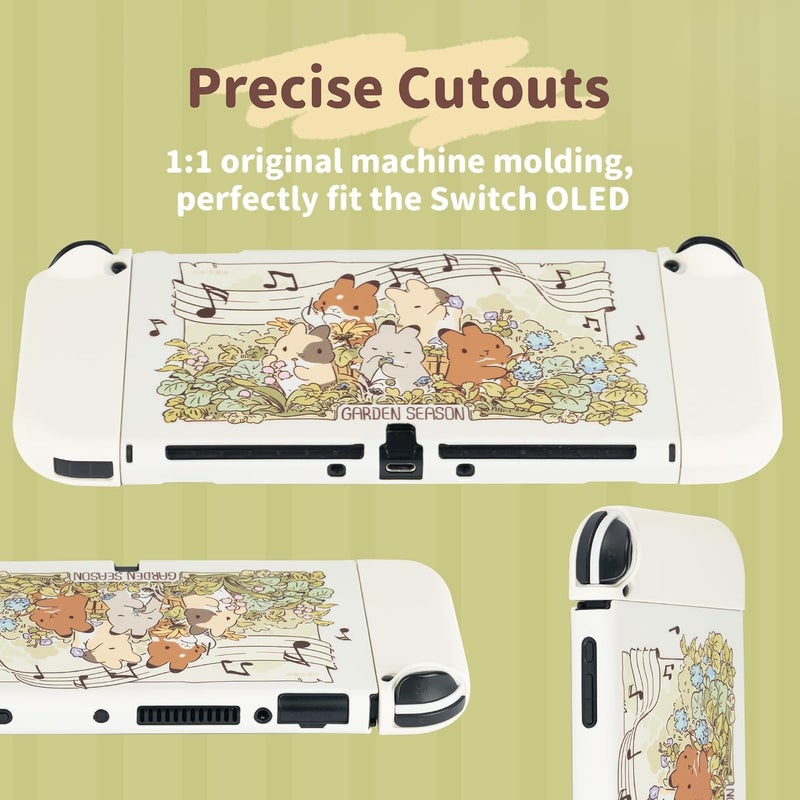 GEEKSHARE Cute Protective Case for Switch OLED Slim Cover Case Hard PC Protective Shell Compatible with Switch OLED - Team Timothy - Image 3